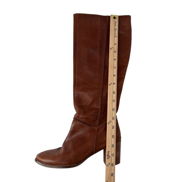 Seychelles Tall Block Heel Boots Western Boho Cognac Southwestern Size 8 - Picture 12 of 16